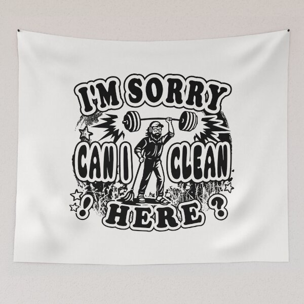 Item preview, Anatoly- I Am Sorry Can I Clean Here - overhead press | zechjohns Internet Fun Gym Prank MeMe Black designed and sold by ZechJohnRB.