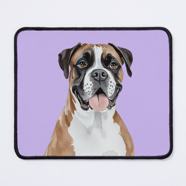 Item preview, Boxer Puppy Dog Watercolor (purple) designed and sold by Magnolia Valley Art.