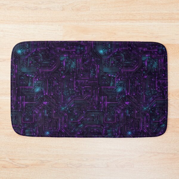 Item preview, Neon Circuitry Futuristic Pattern designed and sold by DarklingAnubiss.