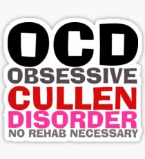 Twilight OCD Obsessive Cullen Disorder T-Shirt Sticker