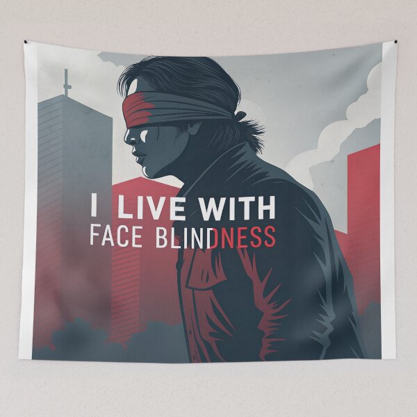 Item preview, Living with Face Blindness designed and sold by VividOrganica.