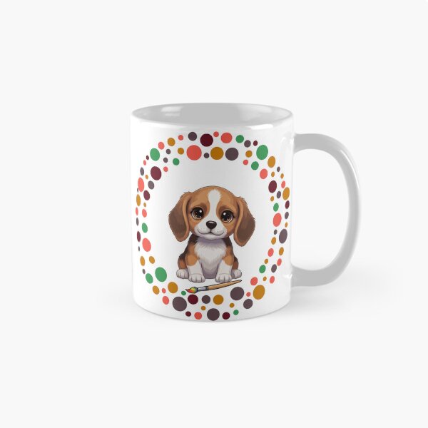 Artikelvorschau, Feiern Sie den Dot Day mit meinem Beagle | Bunte Hundekunst entworfen und verkauft von The Real Life Symphony.