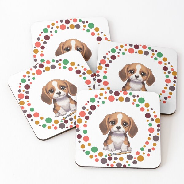 Artikelvorschau, Feiern Sie den Dot Day mit meinem Beagle | Bunte Hundekunst entworfen und verkauft von The Real Life Symphony.