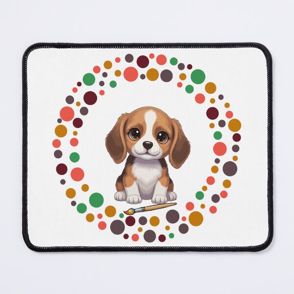 Artikelvorschau, Feiern Sie den Dot Day mit meinem Beagle | Bunte Hundekunst entworfen und verkauft von The Real Life Symphony.