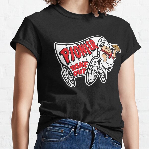 Pioneer Chicken Tshirt Pioneer Take Out Shirt Defunct Fast Food Chain Shirt - Black Version Classic T-Shirt