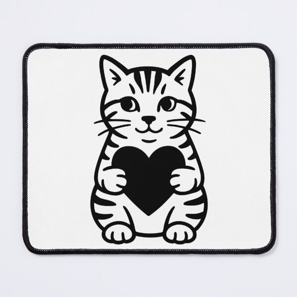 Item preview, Tabby Cat with Heart designed and sold by theartfulaspie.