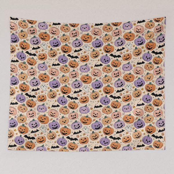 Item preview, Cute Halloween Pumpkin Pillow – Cozy Holiday Decorative  designed and sold by calm-style.