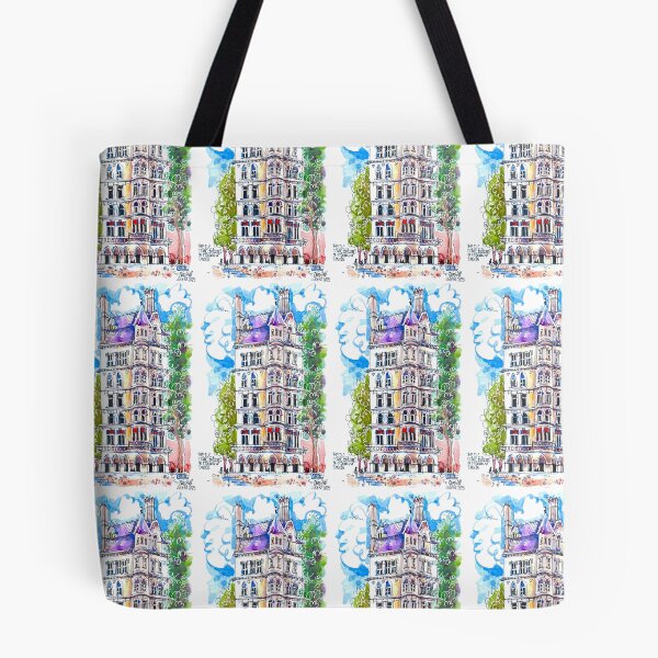 Item preview, Dublin Ireland. The DC Comic Building designed and sold by ErinHillStudio.