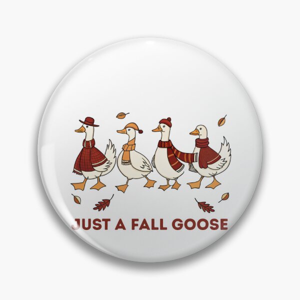 Item preview, Just a Fall Goose - Cute Autumn Geese Illustration designed and sold by Colorful-Garden.