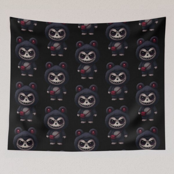 Item preview, Creepy Dark Cute Bear Monster Kawaii Art designed and sold by Dreamiz.