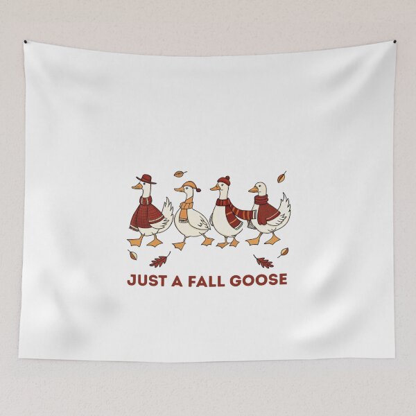 Item preview, Just a Fall Goose - Cute Autumn Geese Illustration designed and sold by Colorful-Garden.