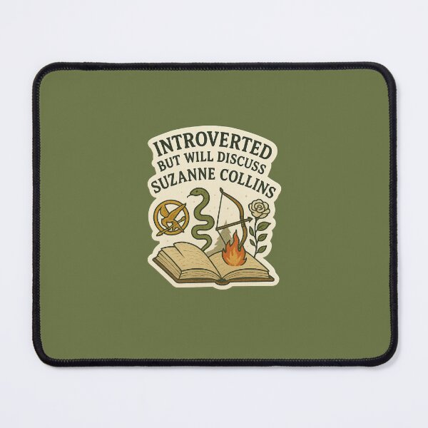 Item preview, Introverted But Will Discuss Collins designed and sold by The Painted Topaz.