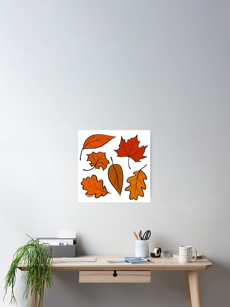 Autumn leaves Poster