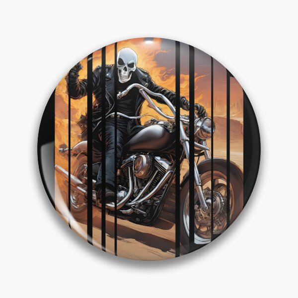 Item preview, Ghost rider on a fire motorbike 2 designed and sold by Neon G.