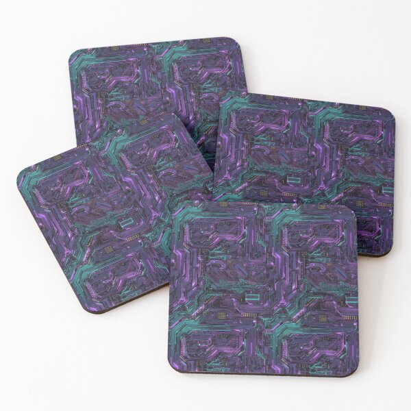 Item preview, Neon Circuitry Futuristic Pattern designed and sold by DarklingAnubiss.