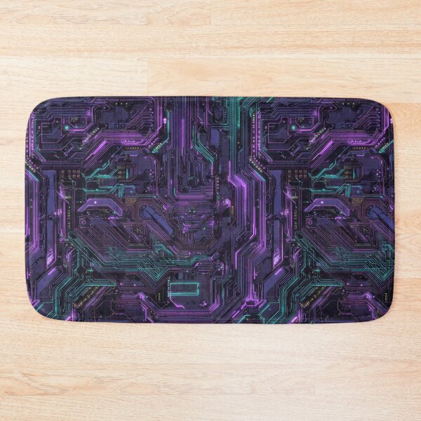 Item preview, Neon Circuitry Futuristic Pattern designed and sold by DarklingAnubiss.