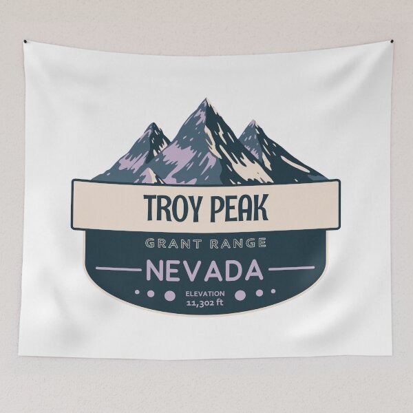 Item preview, Troy Peak, Grant Range, Nevada, Mountain Design designed and sold by Wanderful-roads.
