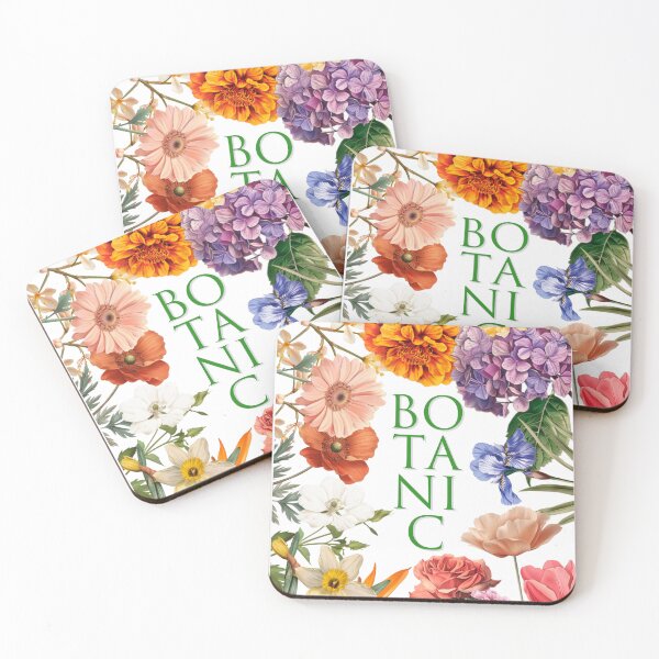 Item preview, Botanic pattern with diverse flowers designed and sold by SilverOutlining.