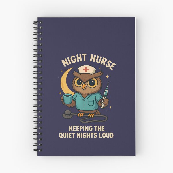 Item preview, Night Nurse Owl: Keeping Quiet Nights Loud designed and sold by k3rstman1.