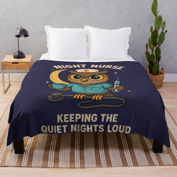 Item preview, Night Nurse Owl: Keeping Quiet Nights Loud designed and sold by k3rstman1.