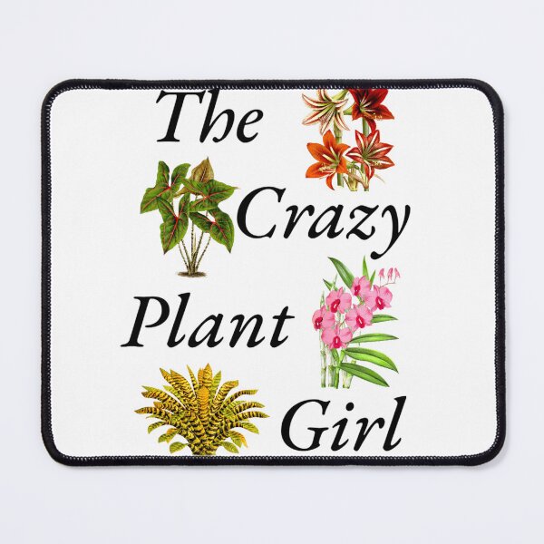 Item preview, Crazy Plant Girl Art, For All Plant Lovers designed and sold by GreenVerseStore.