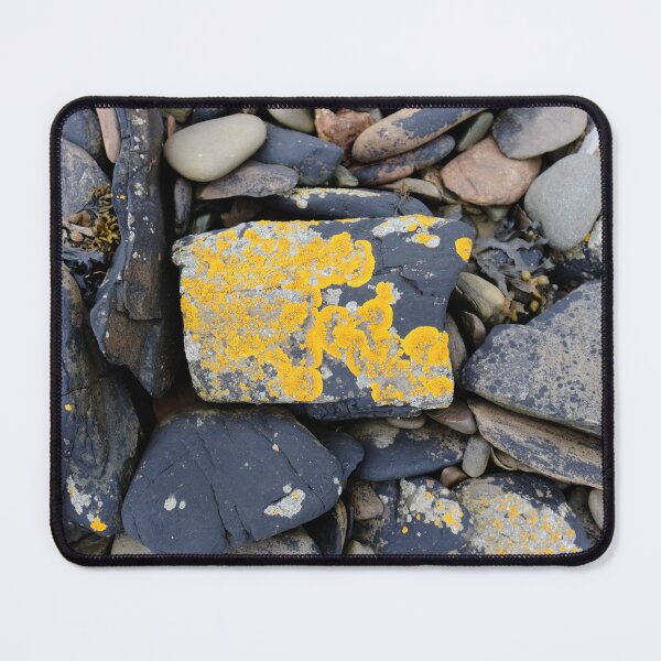 Item preview, The Beauty of Nature - Yellow Lichen on Seashore Rocks in Scotland designed and sold by RedSteve.