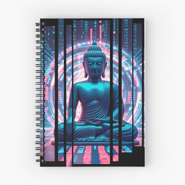 Item preview, Glitching Buddha surrounded by code 3 designed and sold by Neon G.