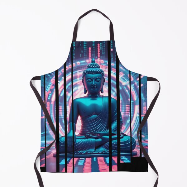 Item preview, Glitching Buddha surrounded by code 3 designed and sold by Neon G.