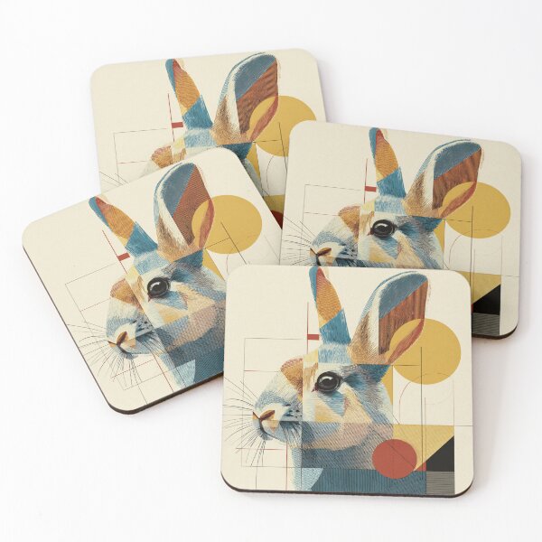 Item preview, The Rabbit - Abstract Minimalism Aesthetic Artwork designed and sold by GrinGalore.