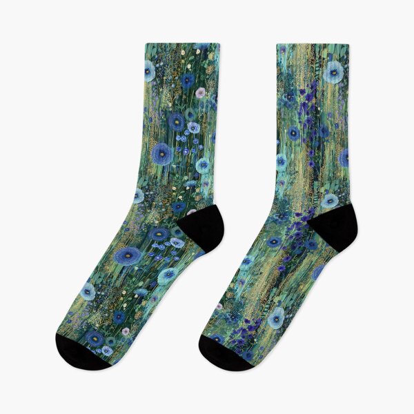Item preview, Surreal Klimt Garden of Blue Blossoms designed and sold by joannejgg.