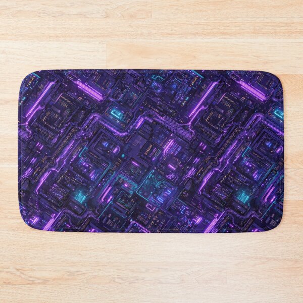 Item preview, Neon Circuitry Futuristic Pattern designed and sold by DarklingAnubiss.