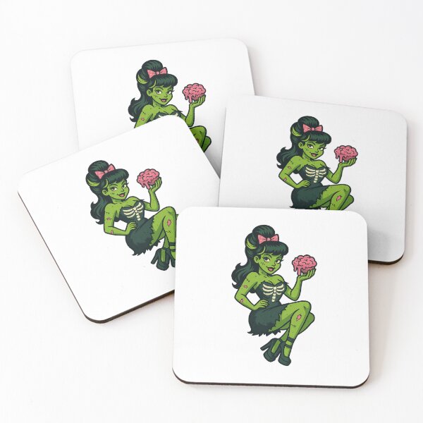 Item preview, Zombie Retro Pin-Up Girl designed and sold by ResinandRelics.