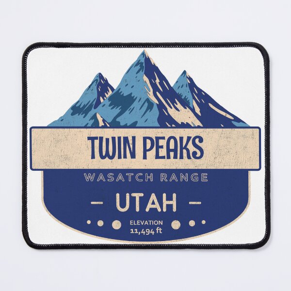 Item preview, Twin Peaks, Wasatch Range, Utah, Mountain Design designed and sold by Wanderful-roads.