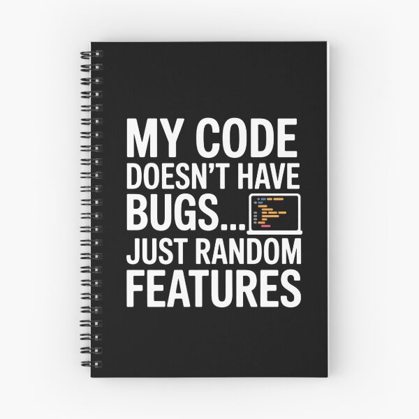 Item preview, My Code Doesn’t Have Bugs Just Random Features | Software Engineer & Developer Humor designed and sold by Professionalpun.