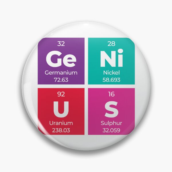 Item preview, Genius Periodic Table Square Design – Science Gift for Geeks, Students & Teachers designed and sold by Rodney's Marketplace.