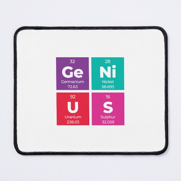 Item preview, Genius Periodic Table Square Design – Science Gift for Geeks, Students & Teachers designed and sold by Rodney's Marketplace.