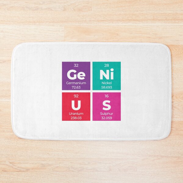 Item preview, Genius Periodic Table Square Design – Science Gift for Geeks, Students & Teachers designed and sold by Rodney's Marketplace.