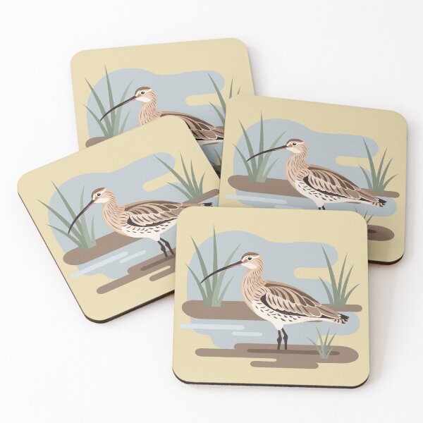Item preview, The Eurasian Curlew - Minimalist Wader Art designed and sold by TheArtEngineer.