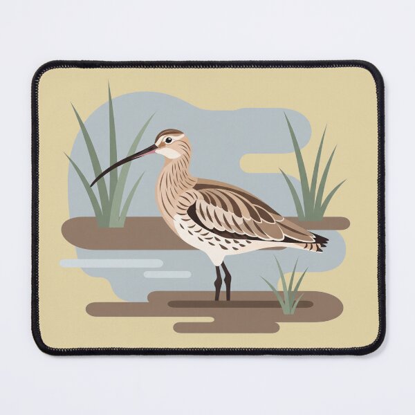 Item preview, The Eurasian Curlew - Minimalist Wader Art designed and sold by TheArtEngineer.