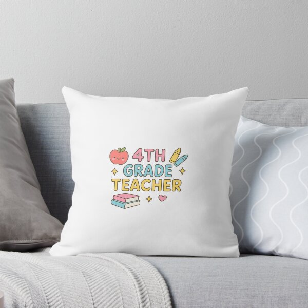 Item preview, 4th Grade Teacher Sticker – Cute Back to School Design designed and sold by jane-sol.