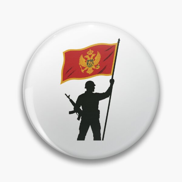 Item preview, Montenegrin Pride – Patriot Silhouette with Flag designed and sold by Mood Printz.