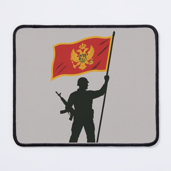 Item preview, Montenegrin Pride – Patriot Silhouette with Flag designed and sold by Mood Printz.