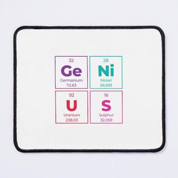 Item preview, Genius Periodic Table Outline Square Design – Minimalist Science Gift for Geeks designed and sold by Rodney's Marketplace.
