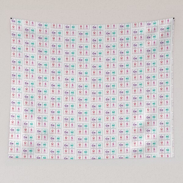 Item preview, Genius Periodic Table Outline Square Design – Minimalist Science Gift for Geeks designed and sold by Rodney's Marketplace.