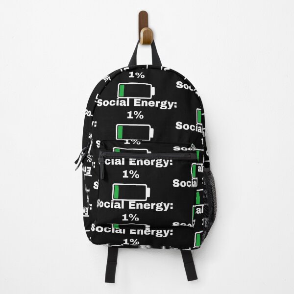 Item preview, Instantly Clear Message of Social Exhaustion – Battery at 1% designed and sold by SplashTastic.
