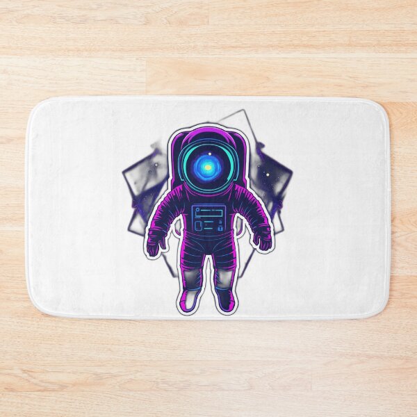 Item preview, Surreal Astronaut Galaxy Spiral – Minimalist Neon Space Vector Design for T-Shirts & Stickers designed and sold by Mohamed3135.