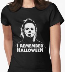 I Remember Halloween - Michael Myers Women's Fitted T-Shirt