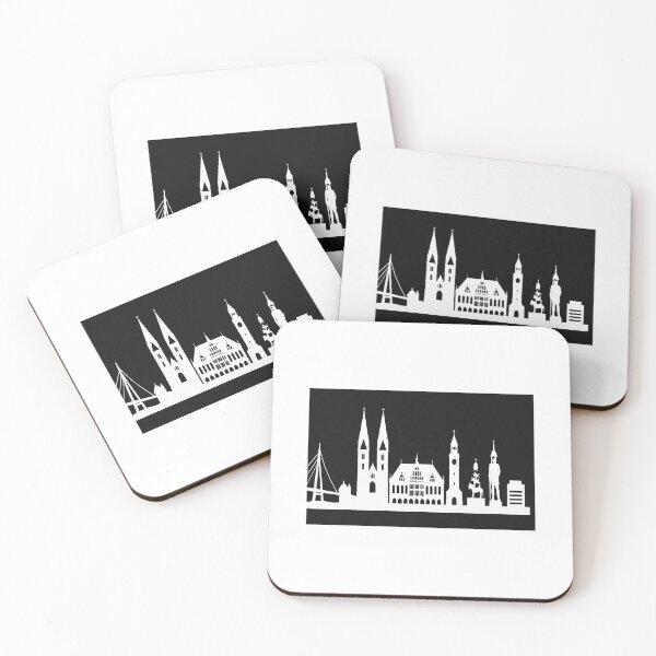 Item preview, Bremen skyline - black&white designed and sold by Fies-und-Fein.