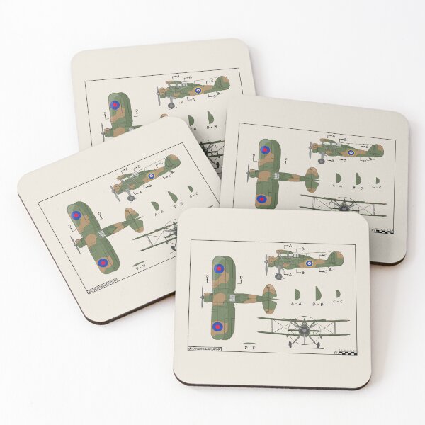 Item preview, Gloster Gladiator WW2 Biplane Fighter Color Diagrams designed and sold by MilitaryMart.