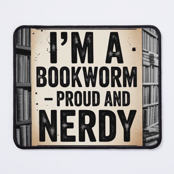Item preview, I’m a Bookworm Proud and Nerdy – Vintage Reading Lover Librarian Gift designed and sold by NO-STUDIO.